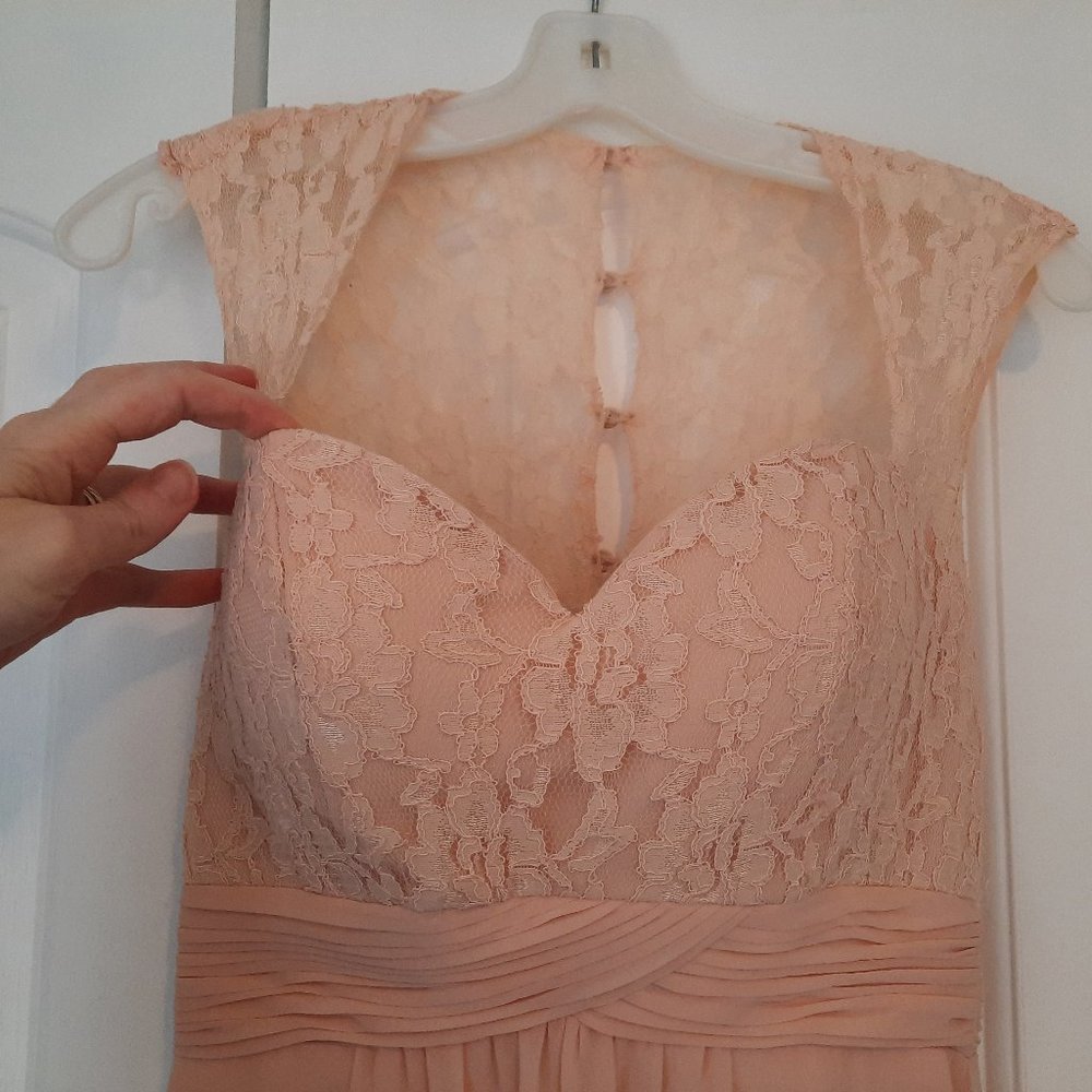 Christina Wu Blush Floor Length Deess